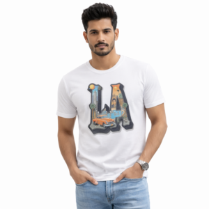 Latest Men’s White Graphic T-Shirt | Premium Look | Summer Wear